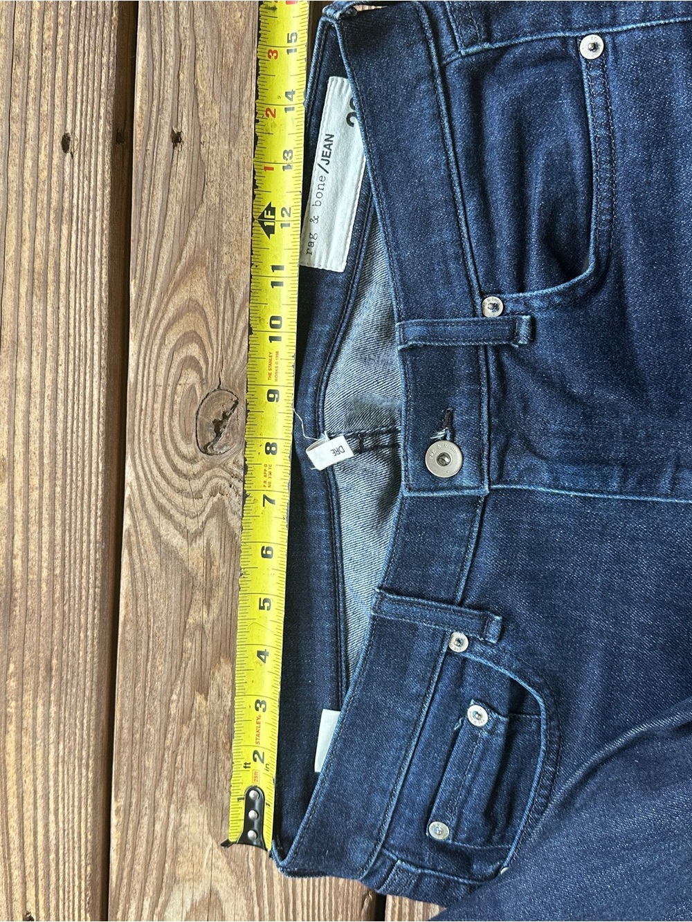 Rag & Bone Dre Skinny Jeans Dark Wash Women’s Size 28 - Picture 9 of 13